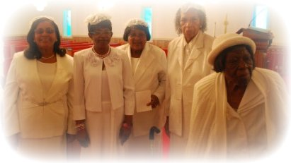 Pictured: Mothers Hazel Hargrove, Heddie Jacobs, Molly Myles, Fleta McNeill, and Landonia Maynard